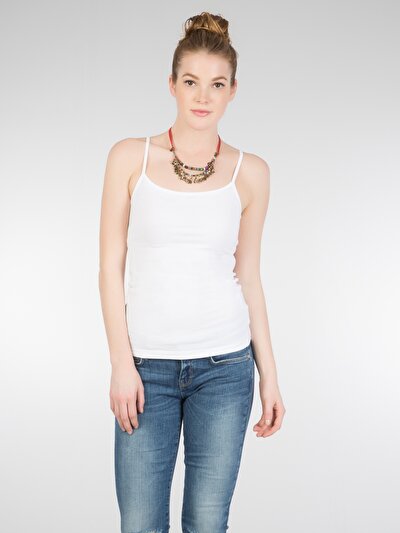 COLINS белый женский майки COLINS белый женский майки<br>Пол: женский; Цвет: белый; Размер INT: M;