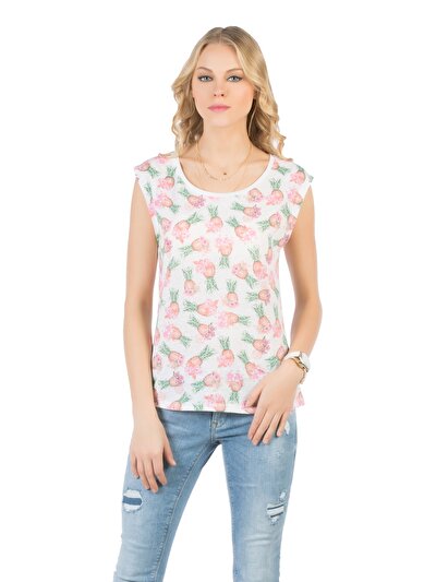 COLINS белый женский футболки короткий рукав COLINS белый женский футболки короткий рукав<br>Пол: женский; Цвет: белый; Размер INT: XS;