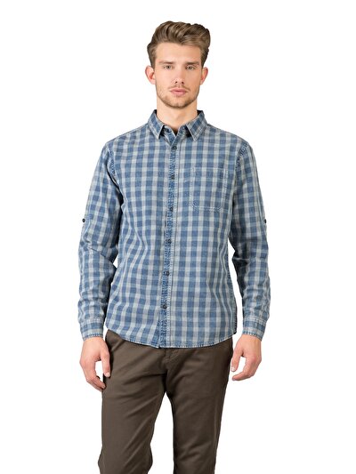 COLINS голубой COLINS голубой <br>Пол: мужской; Цвет: индиго; Размер INT: M;