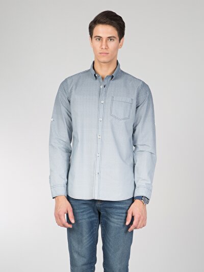 COLINS голубой COLINS голубой <br>Пол: мужской; Цвет: индиго; Размер INT: M;