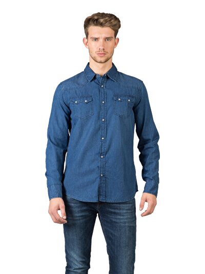 COLINS голубой COLINS голубой <br>Пол: мужской; Цвет: индиго; Размер INT: S;