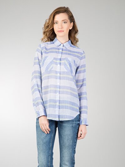 COLINS голубой COLINS голубой <br>Пол: женский; Цвет: голубой; Размер INT: S;