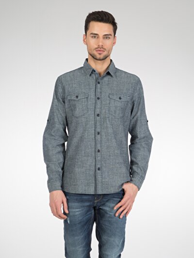 COLINS голубой COLINS голубой <br>Пол: мужской; Цвет: индиго; Размер INT: L;