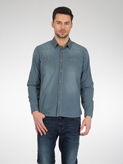 COLINS голубой COLINS голубой <br>Пол: мужской; Цвет: индиго; Размер INT: XXL;