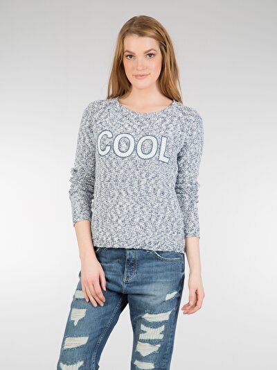 COLINS голубой COLINS голубой <br>Пол: женский; Цвет: индиго меланж; Размер INT: XS;
