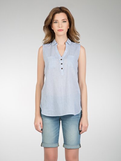 COLINS голубой COLINS голубой <br>Пол: женский; Цвет: голубой; Размер INT: M;