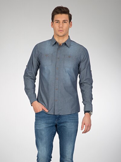 COLINS голубой COLINS голубой <br>Пол: мужской; Цвет: индиго; Размер INT: M;