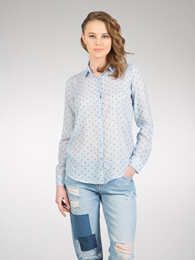 COLINS голубой COLINS голубой <br>Пол: женский; Цвет: голубой; Размер INT: M;