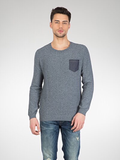 COLINS голубой COLINS голубой <br>Пол: мужской; Цвет: индиго меланж; Размер INT: M;