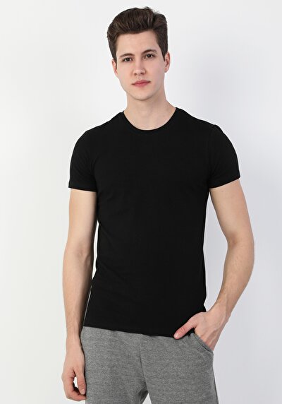 COLINS черный мужской футболки короткий рукав COLINS черный мужской футболки короткий рукав<br>Пол: мужской; Цвет: черный; Размер INT: XL;