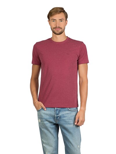 COLINS бордовый мужской футболки короткий рукав COLINS бордовый мужской футболки короткий рукав<br>Пол: мужской; Цвет: бордовый меланж; Размер INT: XL;