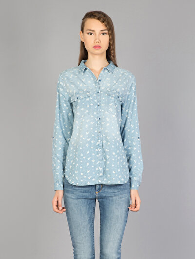 COLINS голубой COLINS голубой <br>Пол: женский; Цвет: голубой; Размер INT: XS;