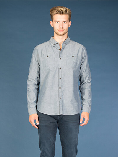 COLINS голубой COLINS голубой <br>Пол: мужской; Цвет: индиго; Размер INT: XXL;