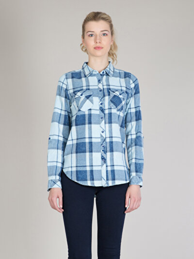 COLINS голубой COLINS голубой <br>Пол: женский; Цвет: голубой; Размер INT: M;
