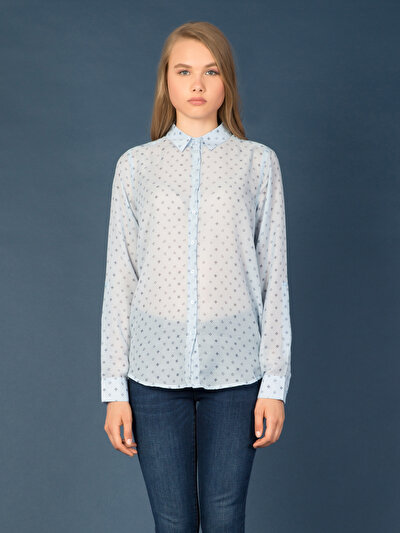 COLINS голубой COLINS голубой <br>Пол: женский; Цвет: голубой; Размер INT: L;