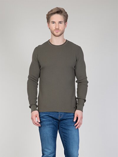 COLINS хаки мужской свитеры COLINS хаки мужской свитеры<br>Пол: мужской; Цвет: хаки; Размер INT: M;