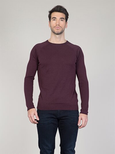 COLINS бордовый мужской свитеры COLINS бордовый мужской свитеры<br>Пол: мужской; Цвет: бордовый меланж; Размер INT: L;