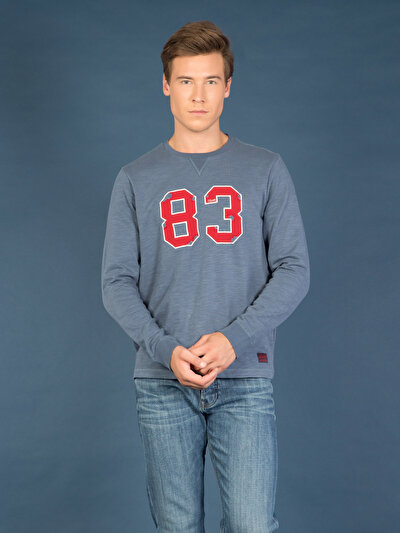 COLINS голубой COLINS голубой <br>Пол: мужской; Цвет: индиго меланж; Размер INT: S;