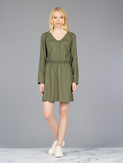 COLINS хаки женский платья COLINS хаки женский платья<br>Пол: женский; Цвет: хаки; Размер INT: S;