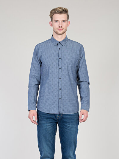 COLINS голубой COLINS голубой <br>Пол: мужской; Цвет: индиго; Размер INT: L;
