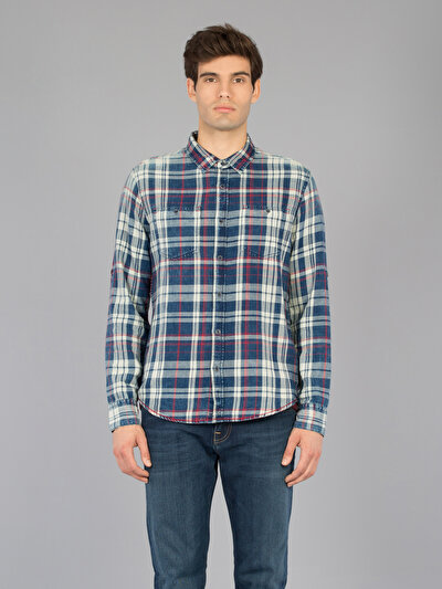 COLINS голубой COLINS голубой <br>Пол: мужской; Цвет: индиго; Размер INT: L;