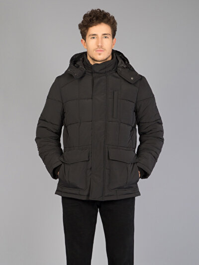 COLINS черный мужской пальто COLINS черный мужской пальто<br>Пол: мужской; Цвет: черный; Размер INT: L;