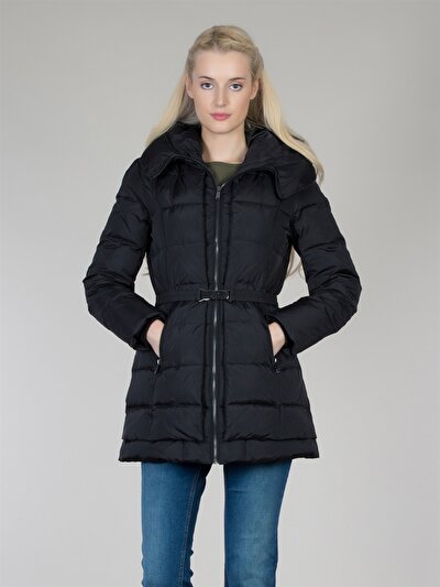 COLINS черный женский пальто COLINS черный женский пальто<br>Пол: женский; Цвет: черный; Размер INT: S;