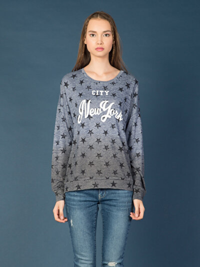 COLINS голубой COLINS голубой <br>Пол: женский; Цвет: индиго меланж; Размер INT: M;