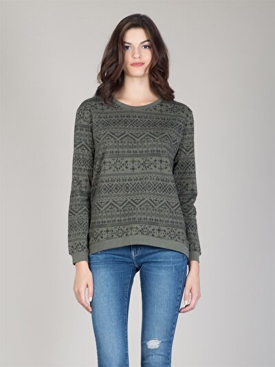 COLINS женский толстовки COLINS женский толстовки<br>Пол: женский; Цвет: хаки меланж; Размер INT: M;