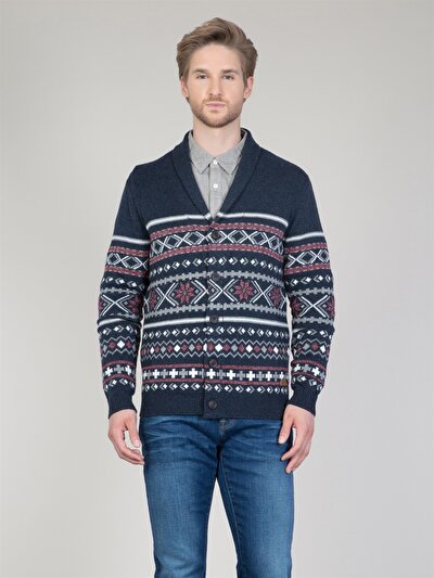 COLINS синий мужской кардиганы COLINS синий мужской кардиганы<br>Пол: мужской; Цвет: синий меланж; Размер INT: M;