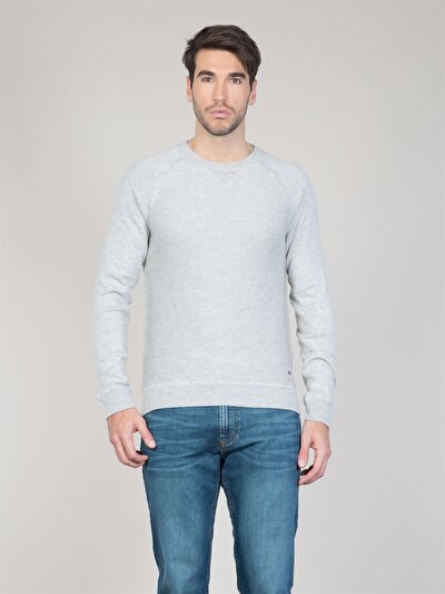 COLINS серый мужской свитеры COLINS серый мужской свитеры<br>Пол: мужской; Цвет: светло серый меланг; Размер INT: L;