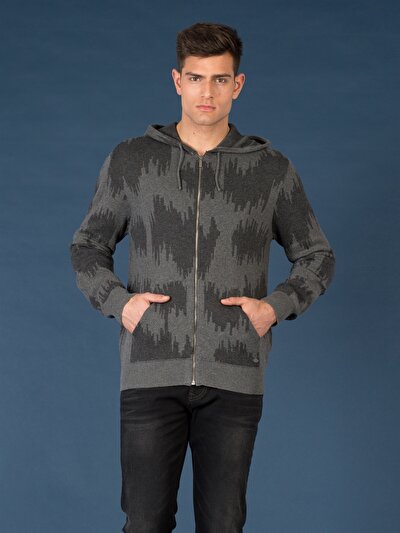 COLINS антрацит мужской кардиганы COLINS антрацит мужской кардиганы<br>Пол: мужской; Цвет: смешанный антрацит; Размер INT: S;