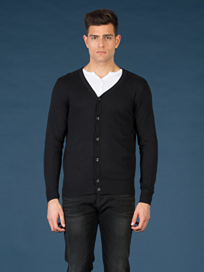 COLINS черный мужской кардиганы COLINS черный мужской кардиганы<br>Пол: мужской; Цвет: черный; Размер INT: S;