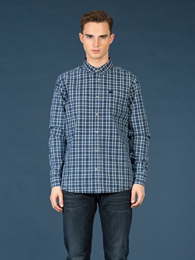COLINS голубой COLINS голубой <br>Пол: мужской; Цвет: индиго; Размер INT: M;