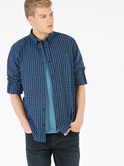 COLINS голубой COLINS голубой <br>Пол: мужской; Цвет: индиго; Размер INT: L;