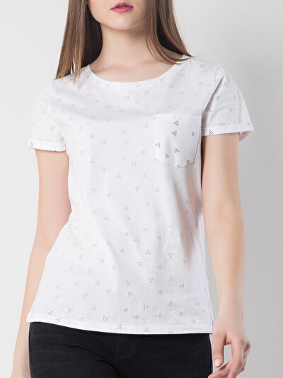 COLINS белый женский футболки короткий рукав COLINS белый женский футболки короткий рукав<br>Пол: женский; Цвет: белый; Размер INT: M;