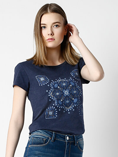 COLINS голубой COLINS голубой <br>Пол: женский; Цвет: индиго меланж; Размер INT: XS;