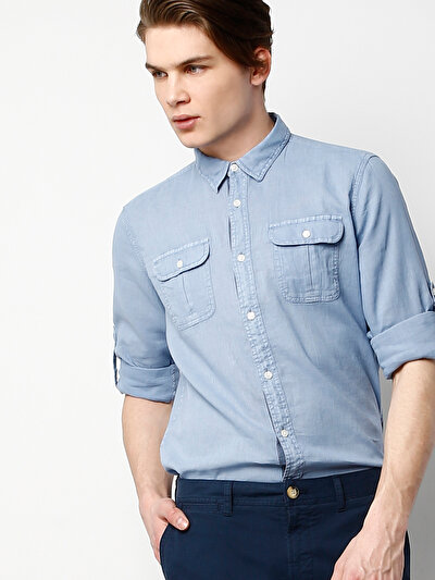 COLINS голубой COLINS голубой <br>Пол: мужской; Цвет: светло-голубой; Размер INT: XXL;
