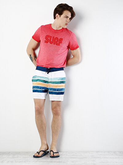 COLINS белый мужской пляжные шорты COLINS белый мужской пляжные шорты<br>Пол: мужской; Цвет: белый; Размер INT: XL;