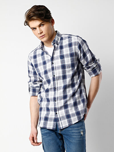 COLINS голубой COLINS голубой <br>Пол: мужской; Цвет: голубой индиго; Размер INT: XXL;