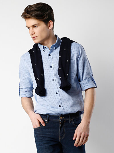 COLINS голубой COLINS голубой <br>Пол: мужской; Цвет: светло-голубой; Размер INT: L;