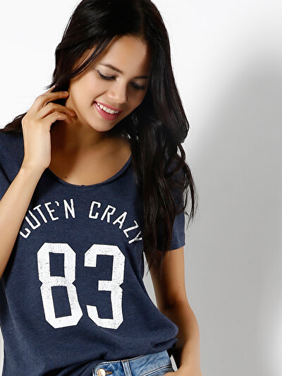 COLINS голубой COLINS голубой <br>Пол: женский; Цвет: индиго меланж; Размер INT: S;