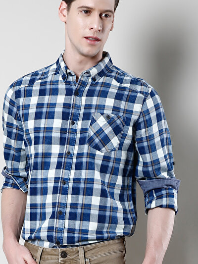 COLINS голубой COLINS голубой <br>Пол: мужской; Цвет: индиго; Размер INT: M;