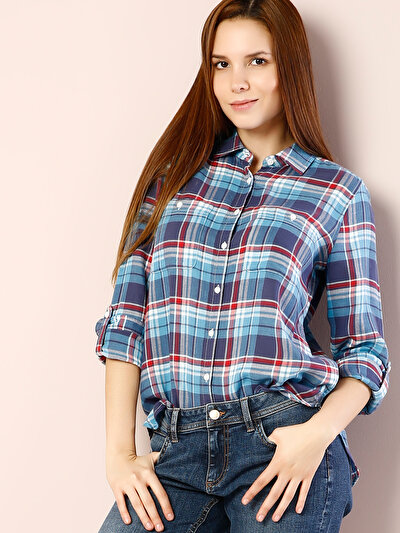 COLINS голубой COLINS голубой <br>Пол: женский; Цвет: голубой индиго; Размер INT: XS;