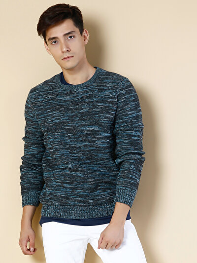 COLINS голубой COLINS голубой <br>Пол: мужской; Цвет: индиго меланж; Размер INT: XL;