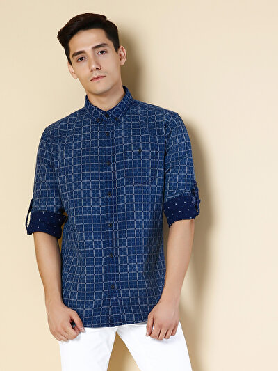 COLINS голубой COLINS голубой <br>Пол: мужской; Цвет: индиго; Размер INT: M;