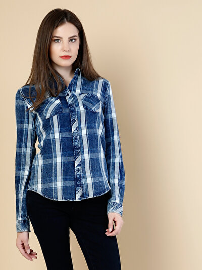 COLINS голубой COLINS голубой <br>Пол: женский; Цвет: индиго; Размер INT: XS;
