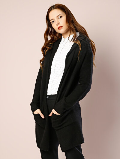 COLINS черный женский кардиганы COLINS черный женский кардиганы<br>Пол: женский; Цвет: черный; Размер INT: XS;