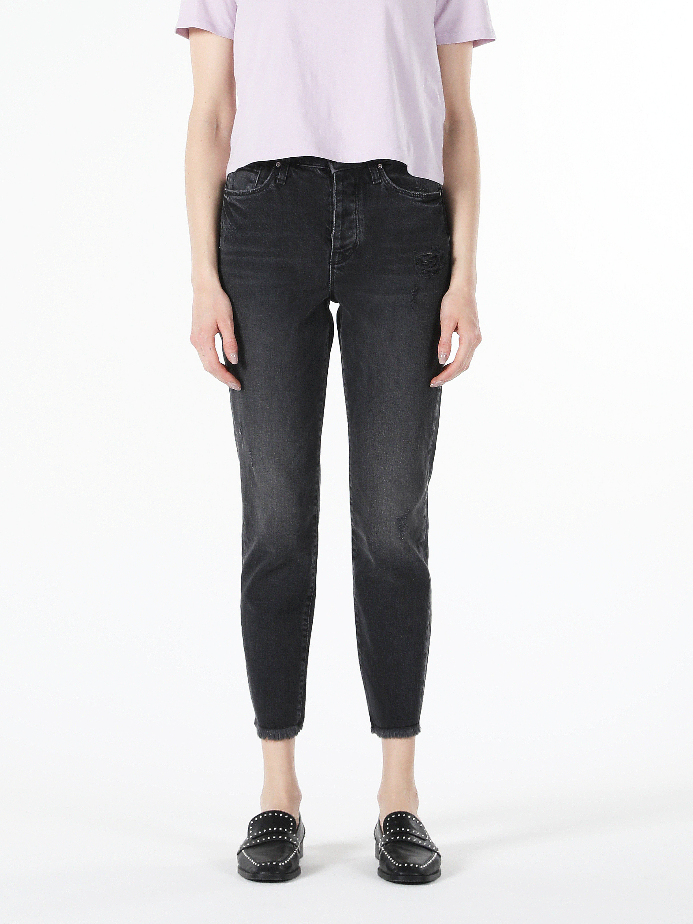 Показать информацию о Slim fit средний талия узкие женские джинсы