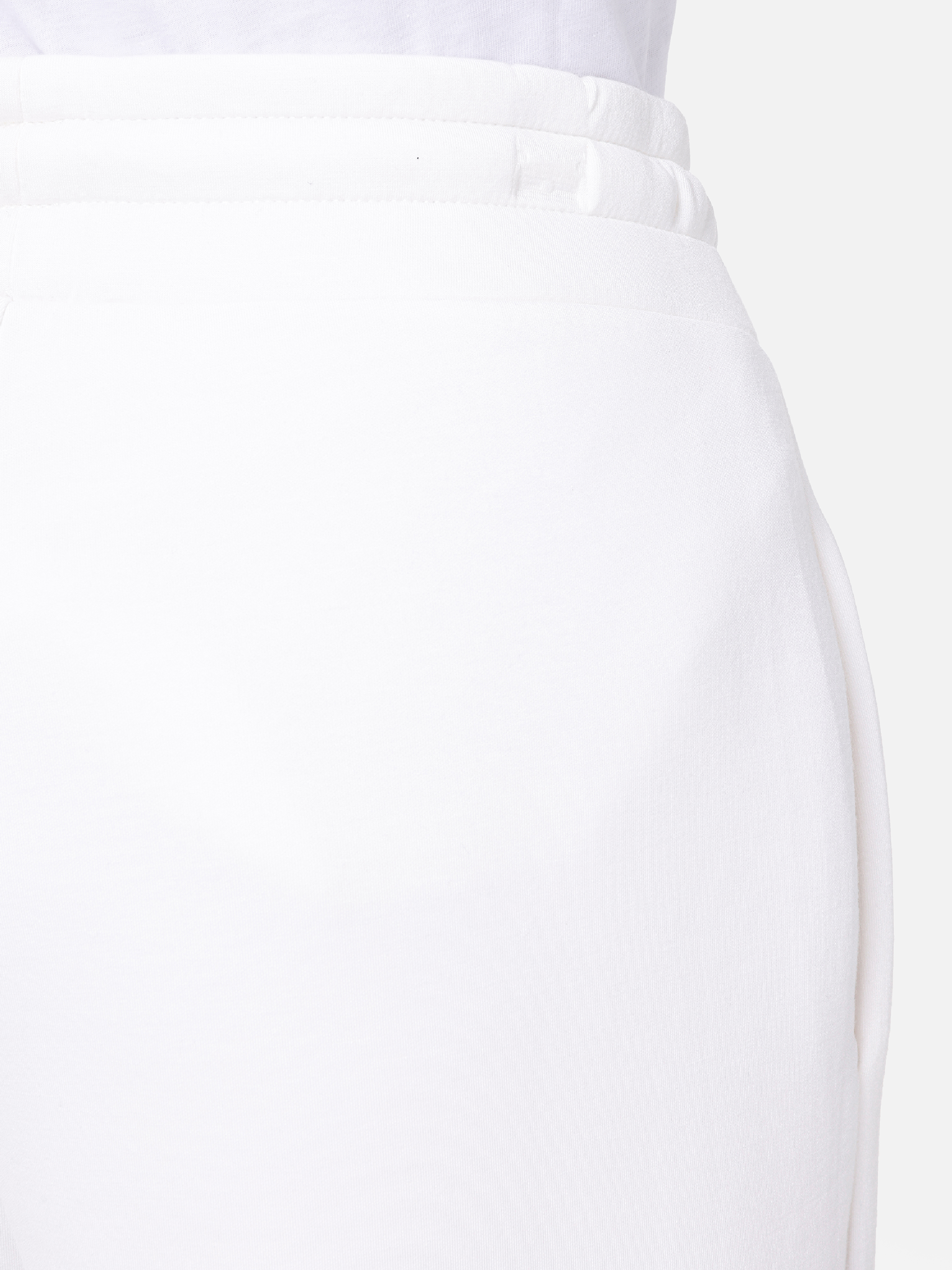 Показать информацию о Женские белые спортивные штаны с принтом slim fit средняя посадка